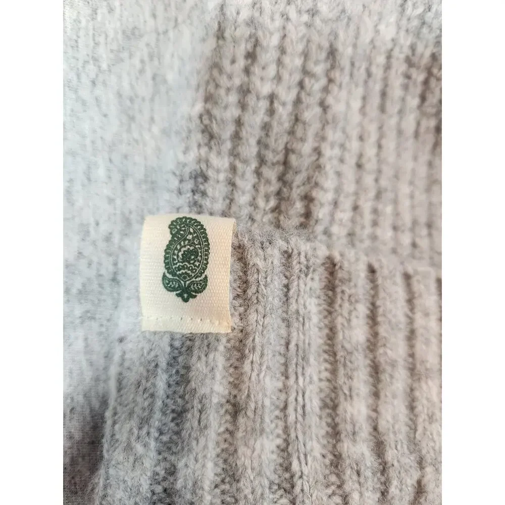 Vera Bradley beanie hat gray robbed knit stocking hat